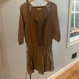 Brown mini dress